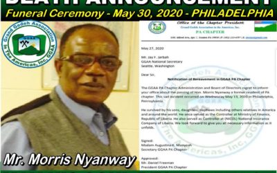 Death Announcement – Mr. Morris Nyanway