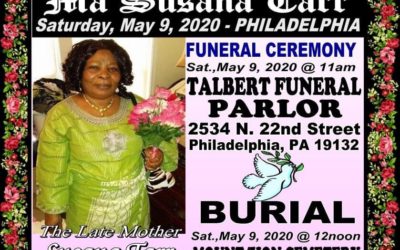 Obituary Announcement – Ma Susana Tarr