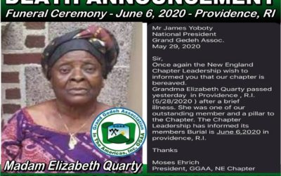 Death Announcement – Madam Elizabeth Quartey