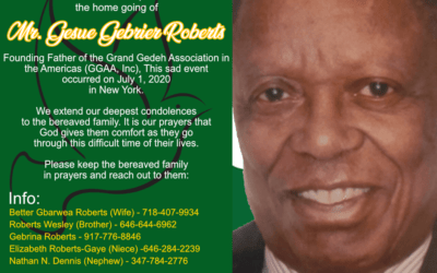 Death Announcement – Gesue Gebrier Roberts