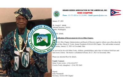 Death Announcement – Moses D. Yonly