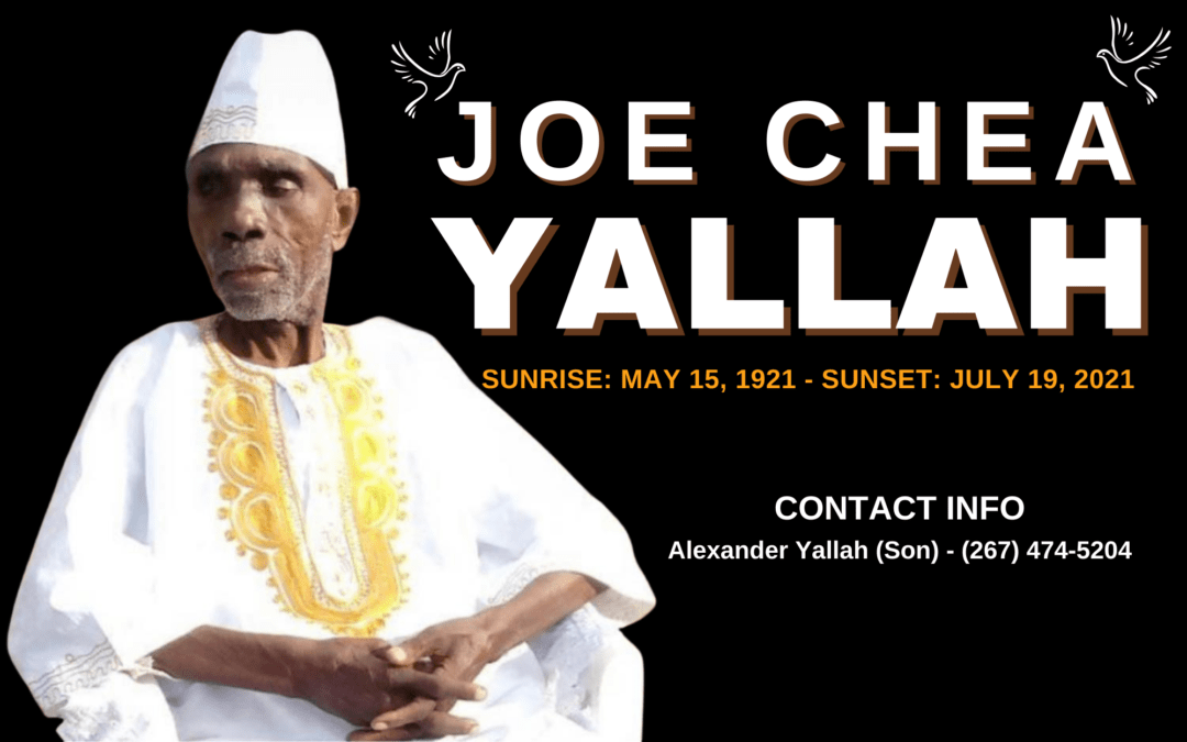 Death Announcement – Joe Chea Yallah