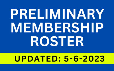 GGAA PRELIMINARY MEMBERSHIP ROSTER