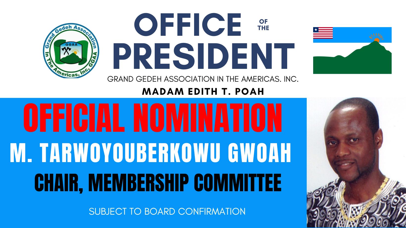 Chair, Membership Committee