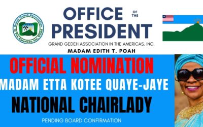 President Poah Appoints Madam Madam Etta Kotee Quaye-Jaye as National Chairlady of GGAA