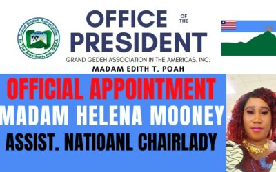 President Poah Appoints Madam Helena Moone as Assistant National Chairlady of the Women Wing Committee 