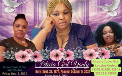 Death Announcement – Felecia Girl Yonly